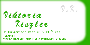 viktoria kiszler business card